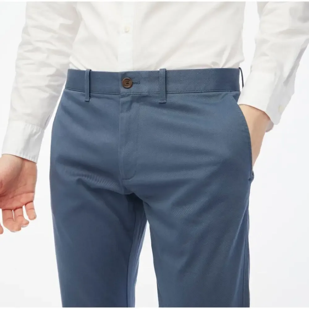 J.Crew Slim Fit Flex Chino Pant Sz 32x32 Legacy Blue Straight Flat Front Zip Fly